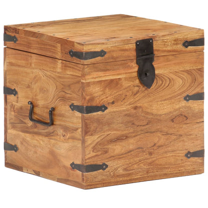 Baule 40x40x40 cm in Legno Massello di Acacia - homemem39