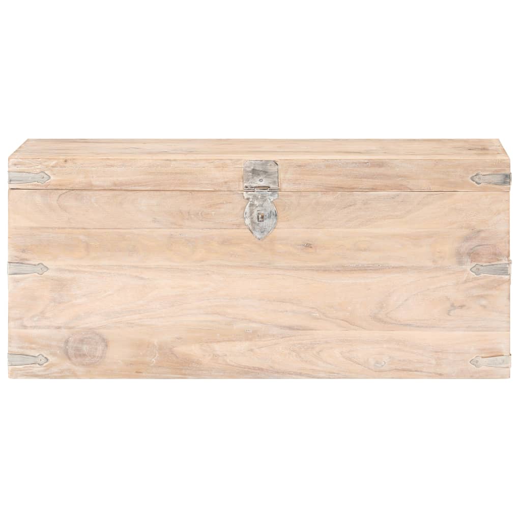 Baule 90x40x40 cm in Legno Massello di Acacia