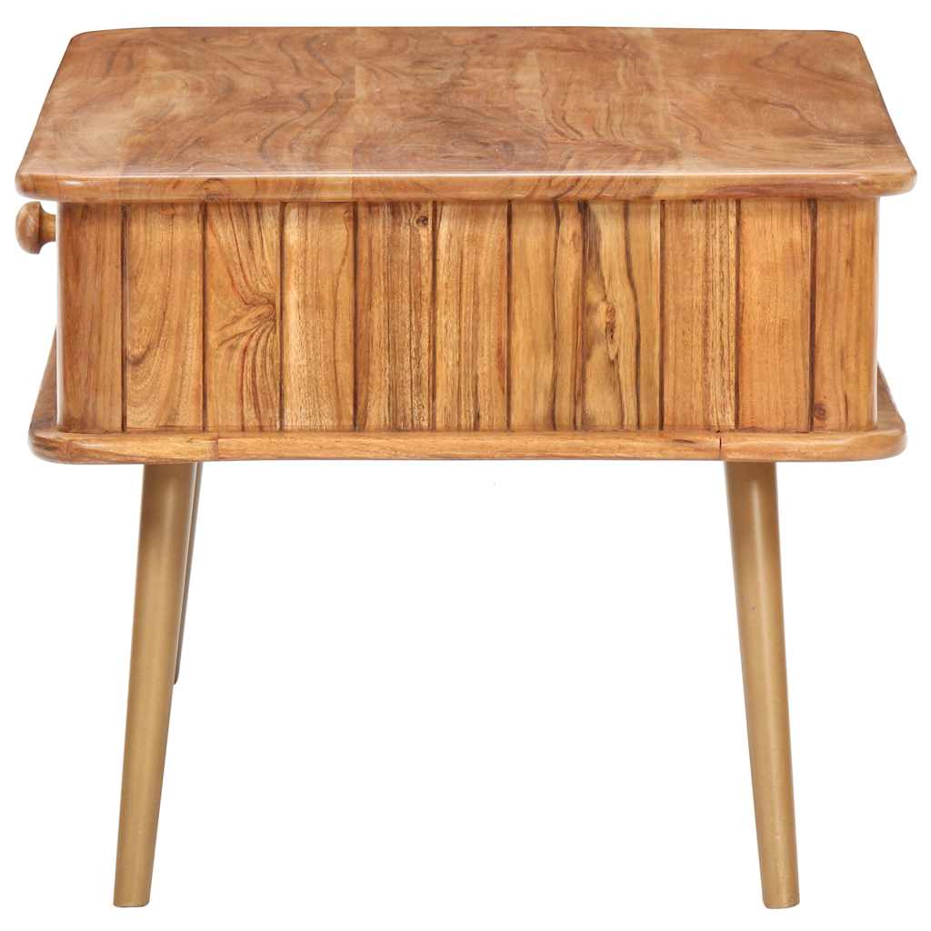 Tavolino da Salotto 100x50x40 cm in Legno Massello di Acacia