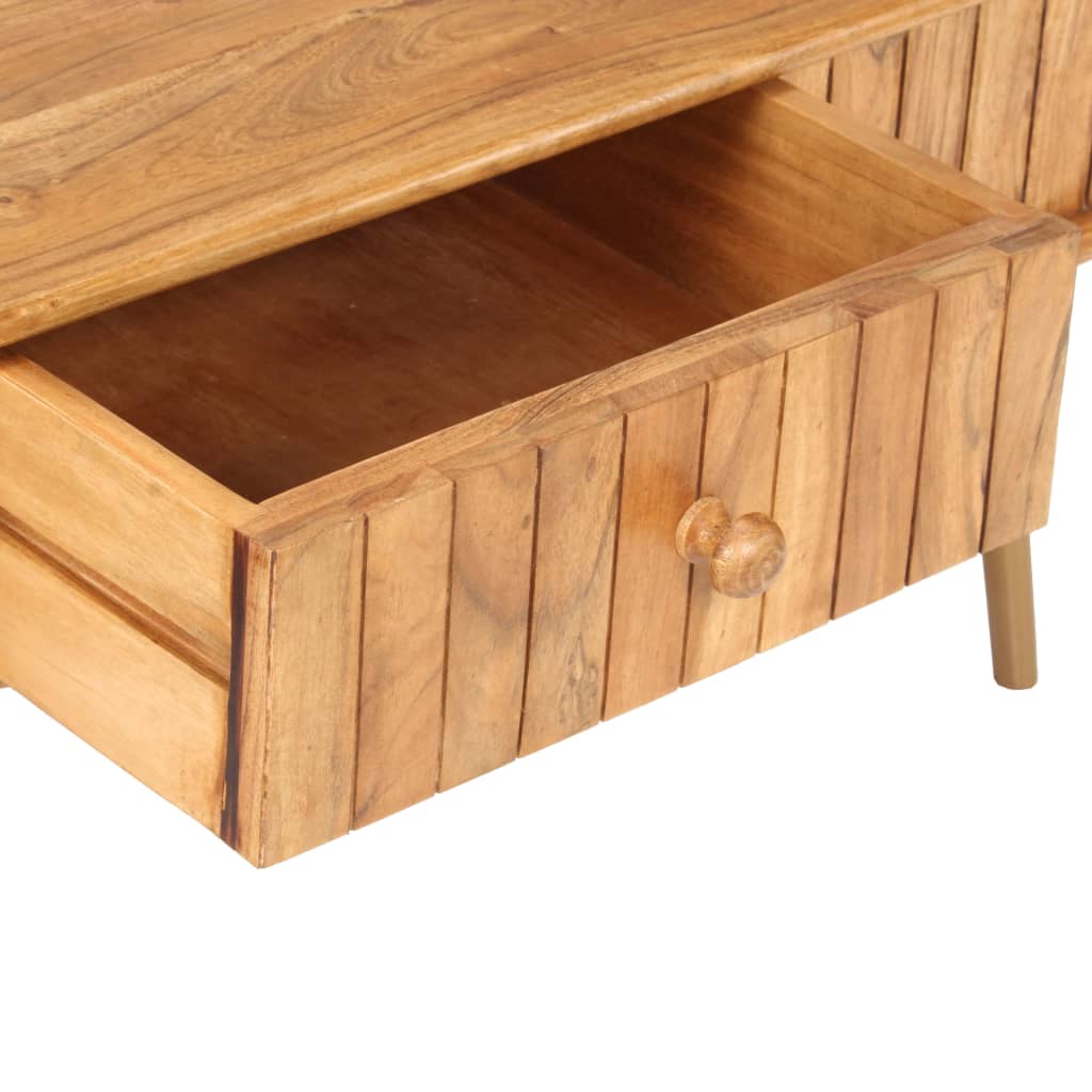 Tavolino da Salotto 100x50x40 cm in Legno Massello di Acacia | homemem39