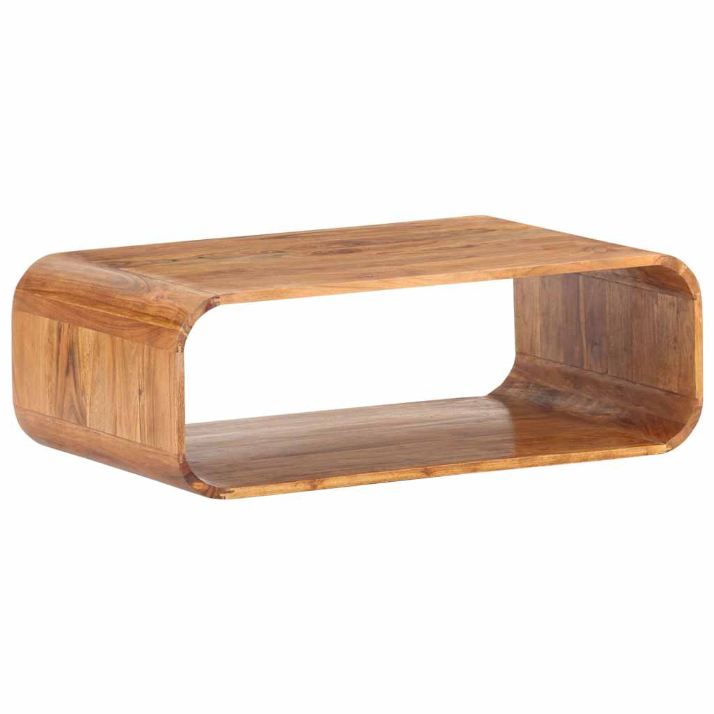 Tavolino da Salotto 90x50x30 cm in Legno Massello d'Acacia