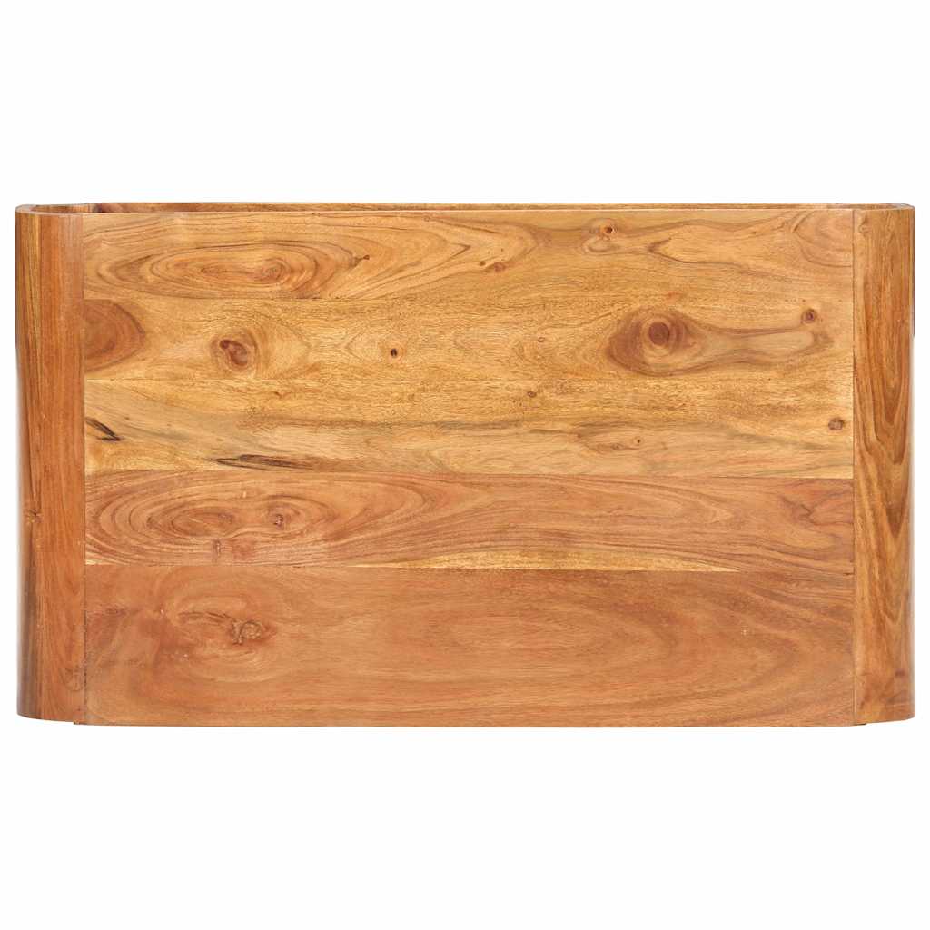 Tavolino da Salotto 90x50x30 cm in Legno Massello d'Acacia