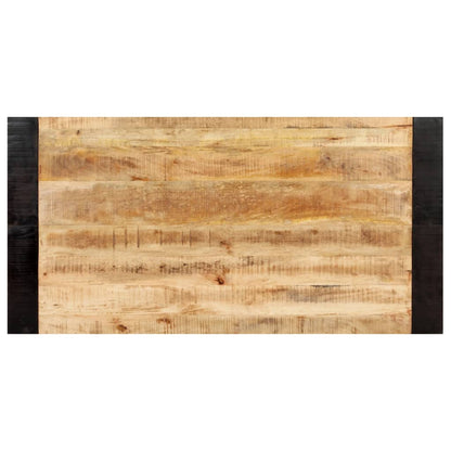 Tavolo da Pranzo 140x70x76 cm in Legno Massello di Mango Grezzo