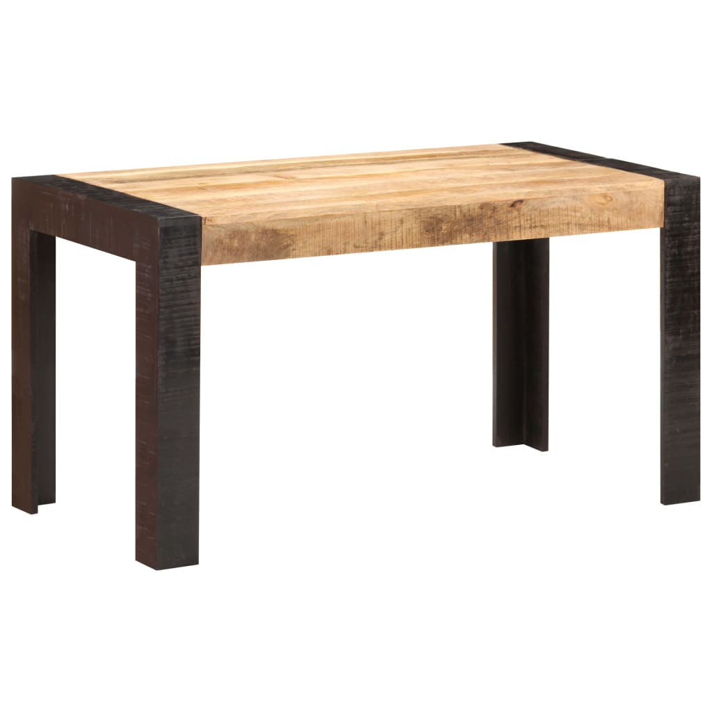 Tavolo da Pranzo 140x70x76 cm in Legno Massello di Mango Grezzo | homemem39