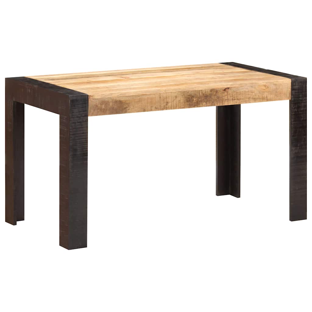 Tavolo da Pranzo 140x70x76 cm in Legno Massello di Mango Grezzo