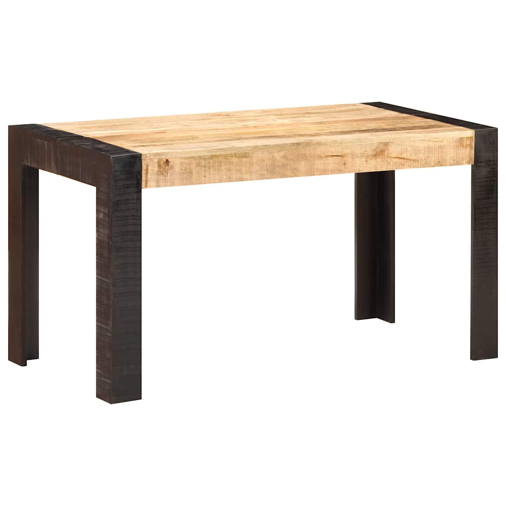 Tavolo da Pranzo 140x70x76 cm in Legno Massello di Mango Grezzo