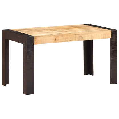 Tavolo da Pranzo 140x70x76 cm in Legno Massello di Mango Grezzo