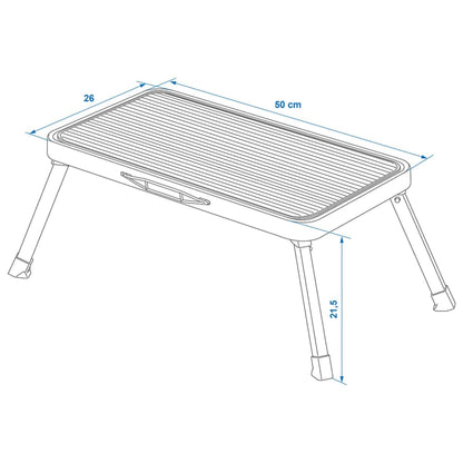 ProPlus Sgabello Pieghevole 1 Gradino 150kg XL in Metallo