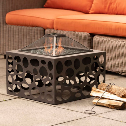 RedFire Brazier with Mikor Black Barbecue Grill