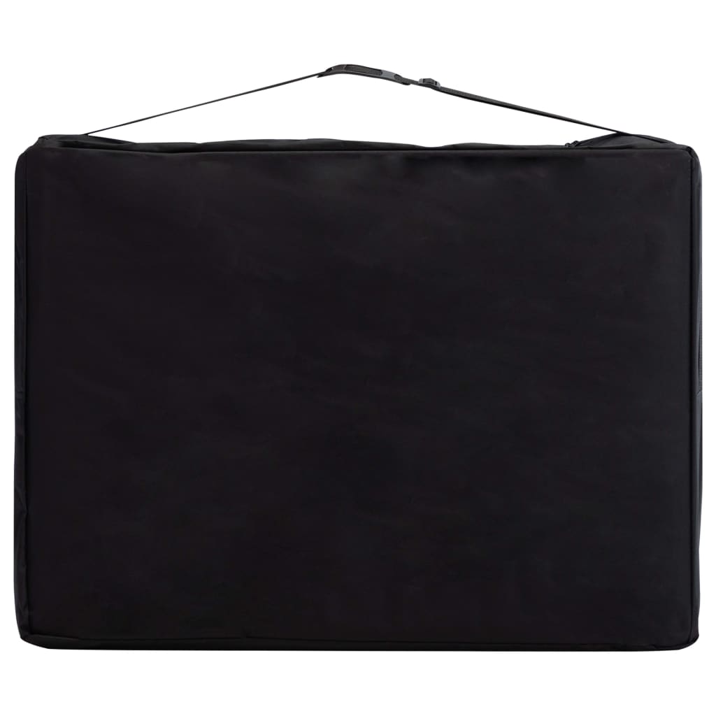 Lettino da Massaggio a 2 Sezioni in Alluminio Viola - homemem39