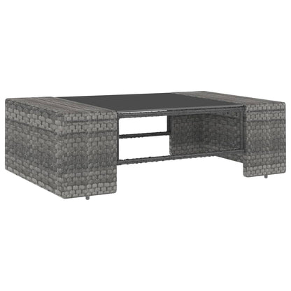 Set Divani da Giardino 8 pz in Polyrattan Grigio - homemem39