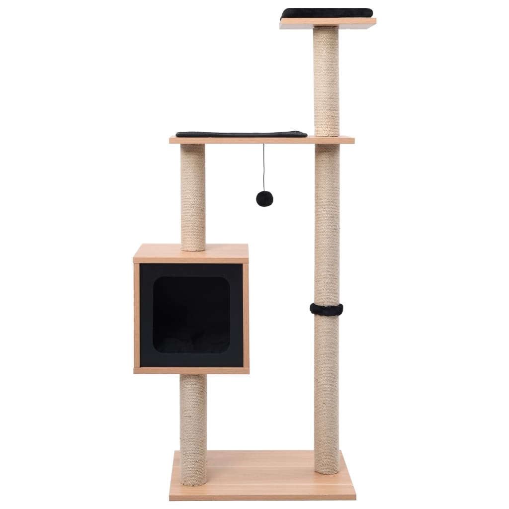 Albero per Gatti con Tappeto Tiragraffi in Sisal 123 cm | homemem39