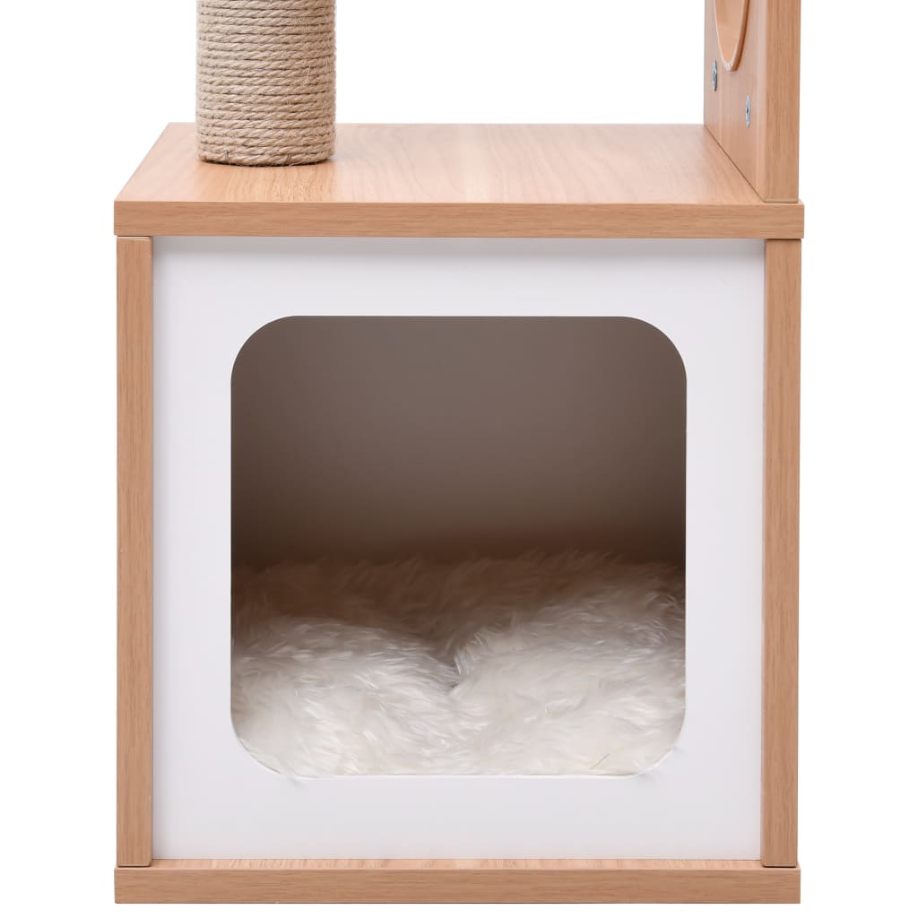 Albero per Gatti con Tappeto Tiragraffi in Sisal 60 cm | homemem39