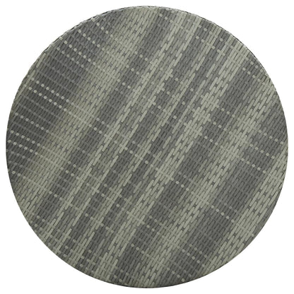Tavolo da Giardino Grigio 75,5x106 cm in Polyrattan | homemem39