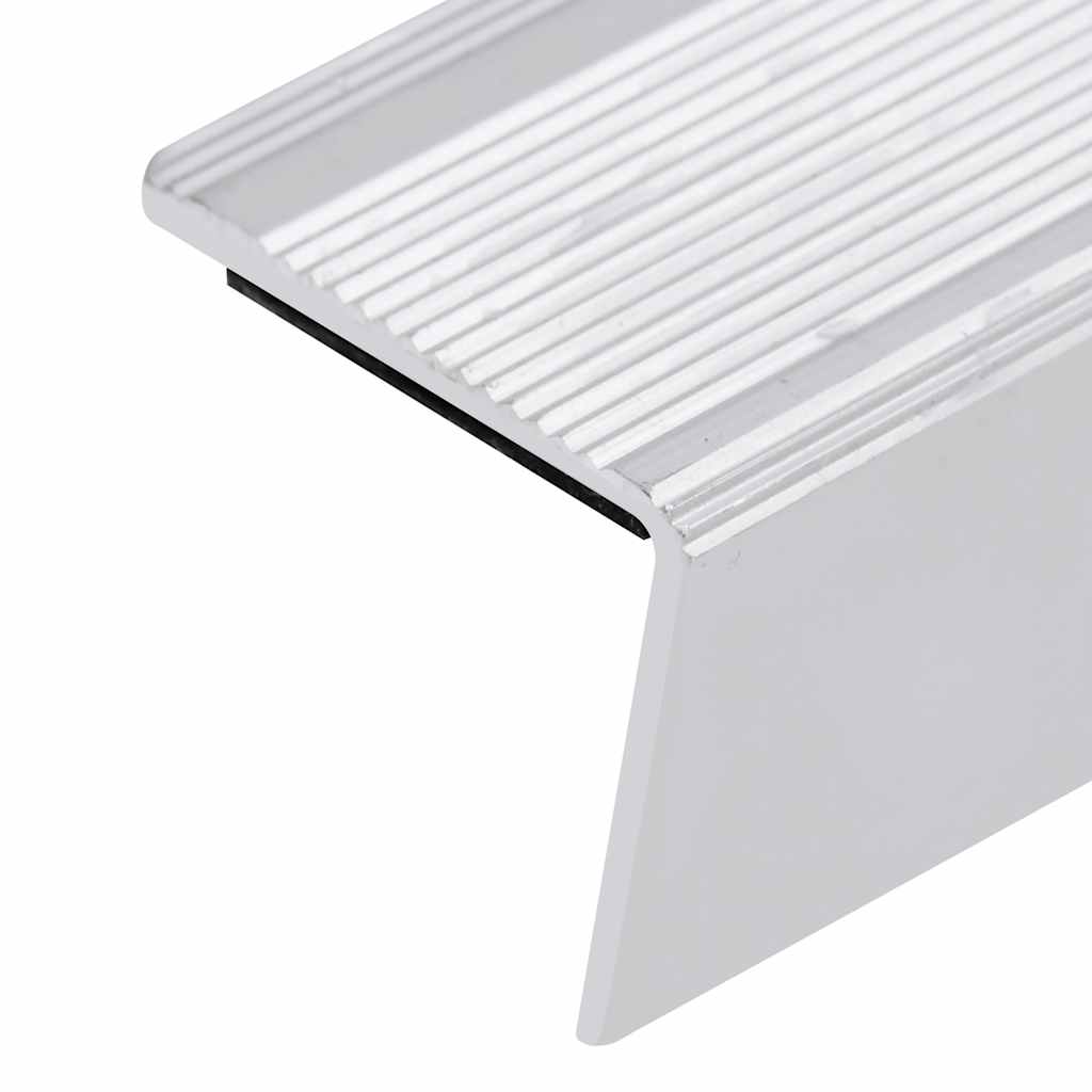 Profili a L per Gradini 15 pz in Alluminio 90 cm Argento