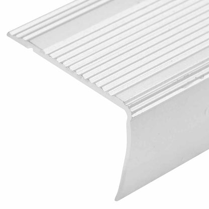 Profili a L per Gradini 15 pz in Alluminio 100 cm Argento | homemem39
