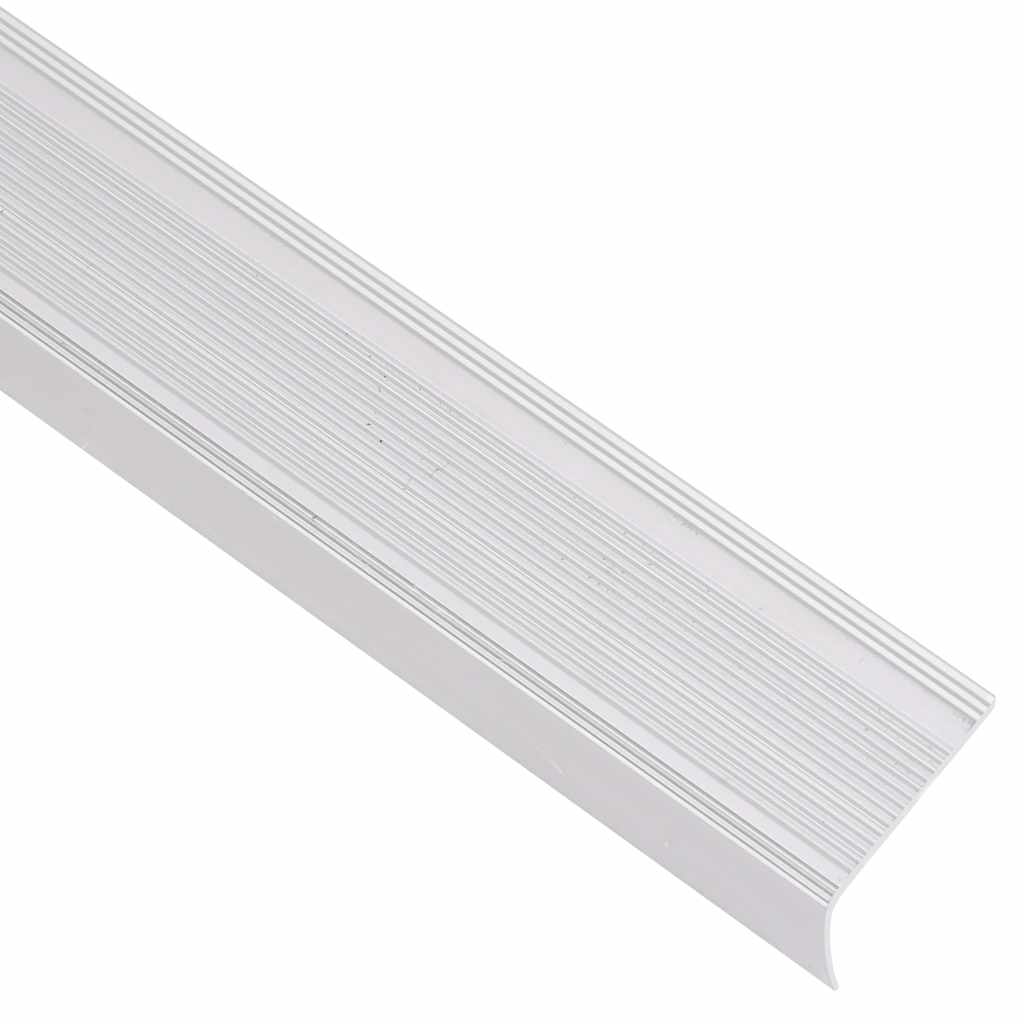 Profili a L per Gradini 15 pz in Alluminio 100 cm Argento | homemem39