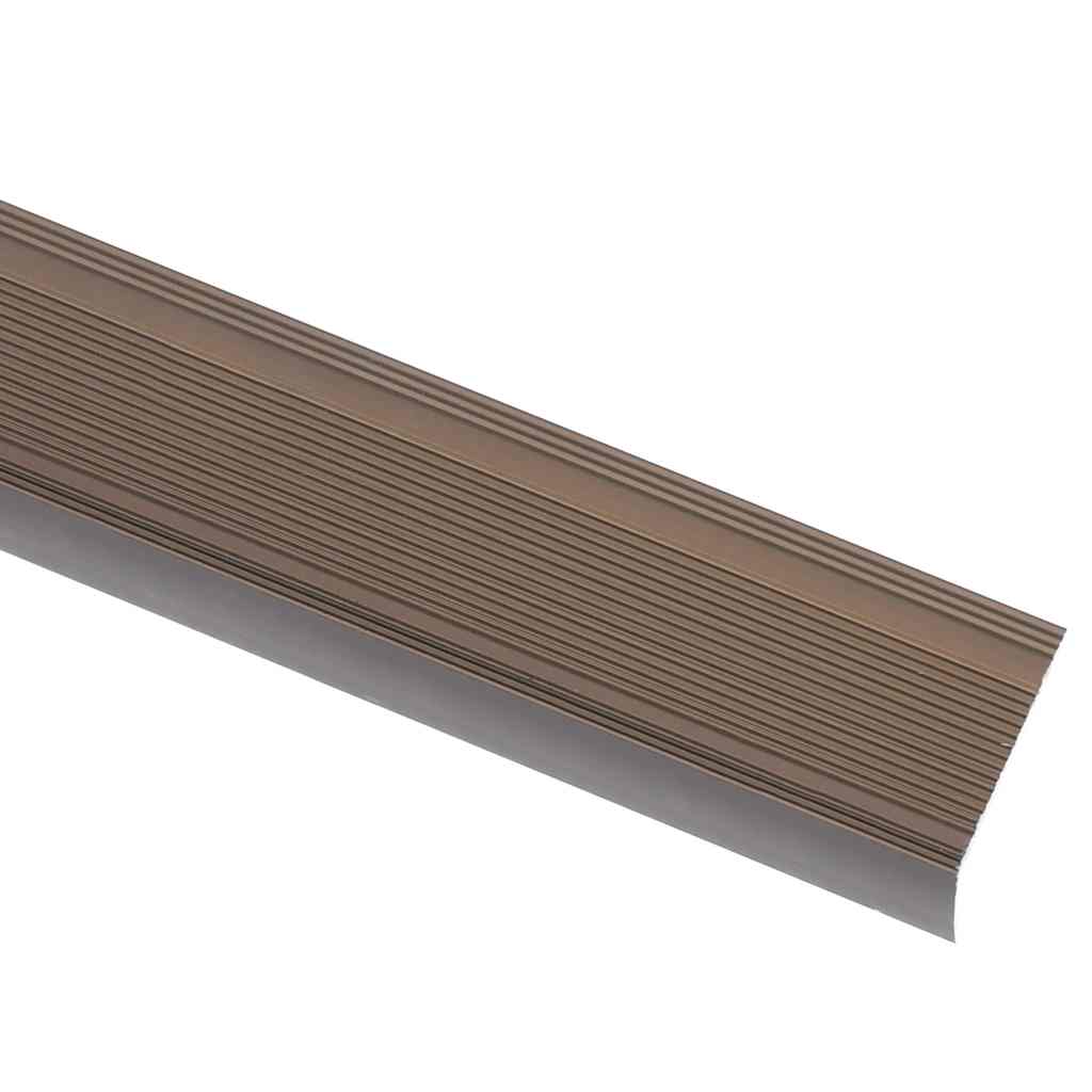 Profili a L per Gradini 15 pz in Alluminio 100 cm Marrone | homemem39