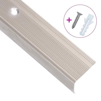 Profili a L per Gradini 5 pz in Alluminio 100 cm Champagne | homemem39