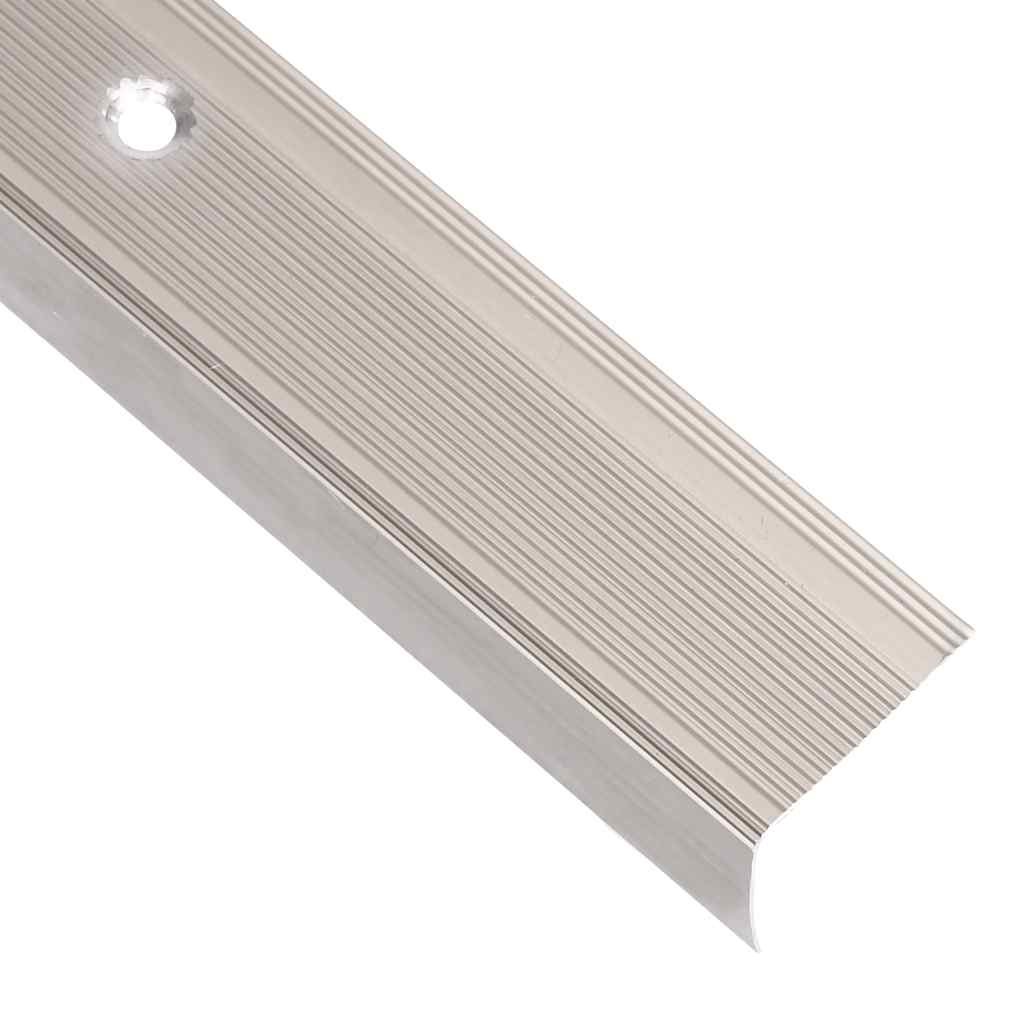 Profili a L per Gradini 5 pz in Alluminio 100 cm Champagne