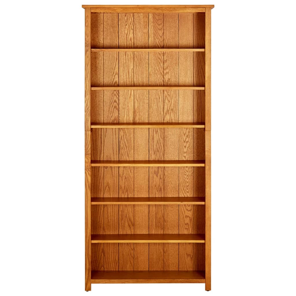 Libreria a 7 Ripiani 90x22,5x200 cm in Massello di Rovere | homemem39