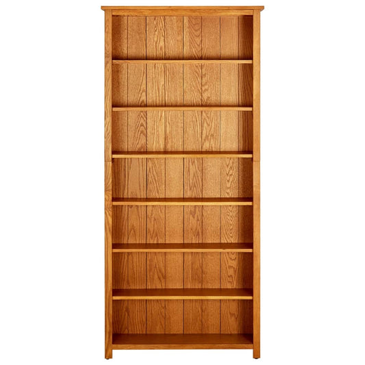 Libreria a 7 Ripiani 90x22,5x200 cm in Massello di Rovere | homemem39
