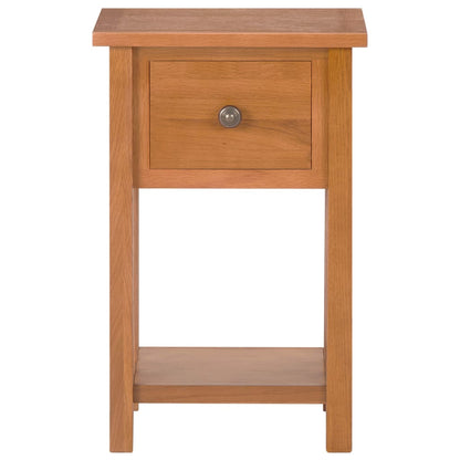 Tavolino Portariviste con Cassetto 35x27x55 cm Legno di Rovere | homemem39