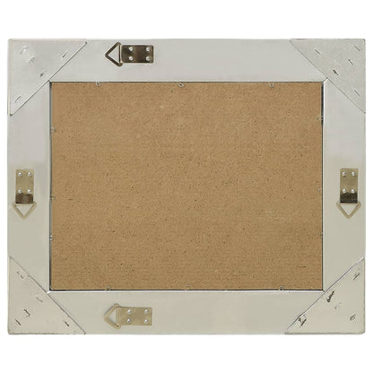 Specchio da Parete Stile Barocco 50x40 cm Argento - homemem39