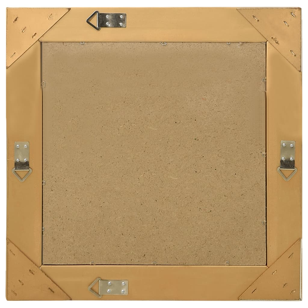 Specchio da Parete Stile Barocco 50x50 cm Oro - homemem39