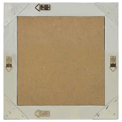 Specchio da Parete Stile Barocco 50x50 cm Argento | homemem39