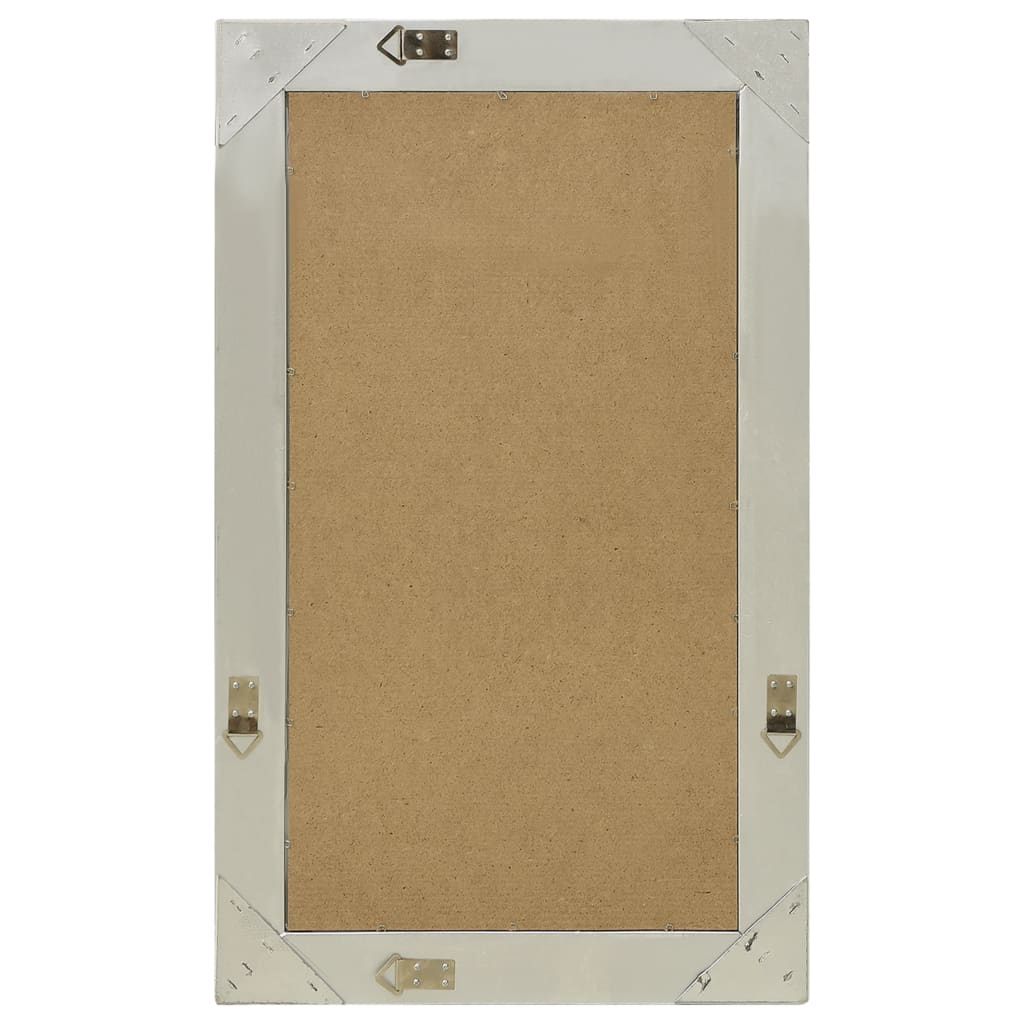 Specchio da Parete Stile Barocco 50x80 cm Argento - homemem39