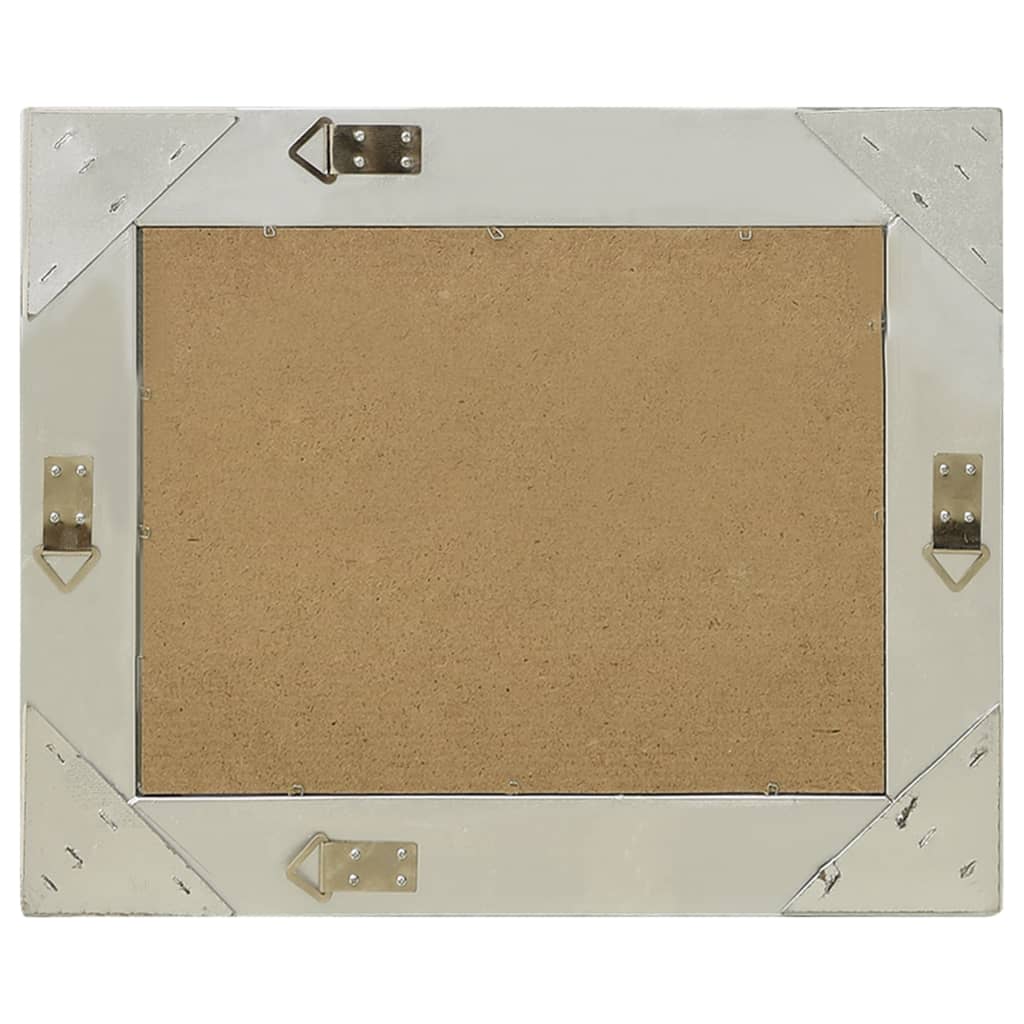 Specchio da Parete Stile Barocco 60x40 cm Argento - homemem39