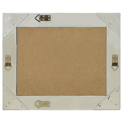 Specchio da Parete Stile Barocco 60x40 cm Argento - homemem39