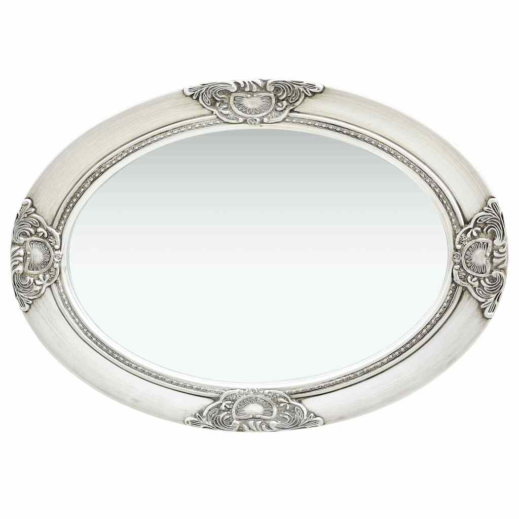 Specchio da Parete Stile Barocco 50x70 cm Argento | homemem39
