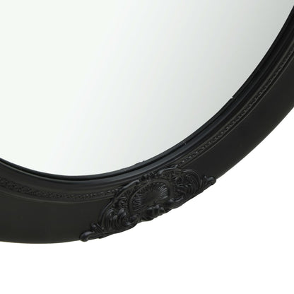 Specchio da Parete Stile Barocco 50x70 cm Nero | homemem39