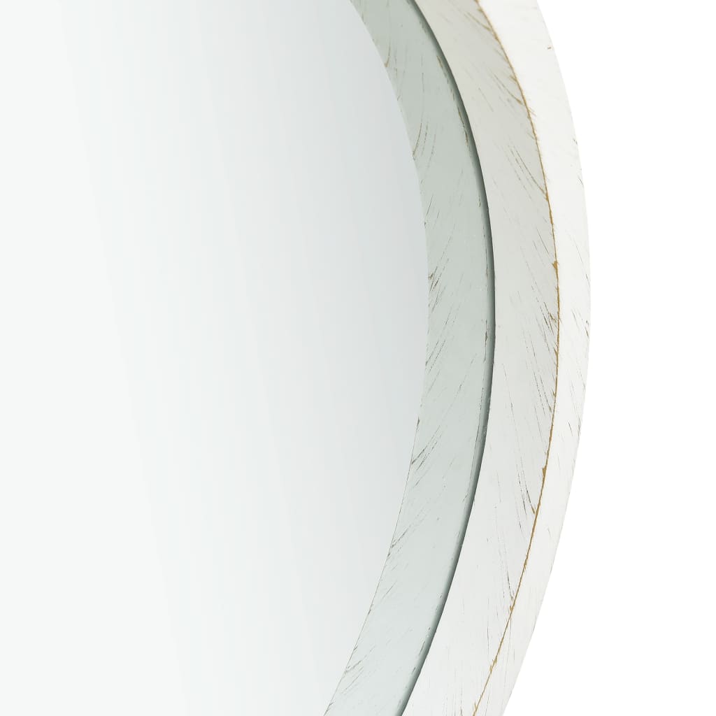 Specchio da Parete con Cinghia 40 cm Bianco | homemem39