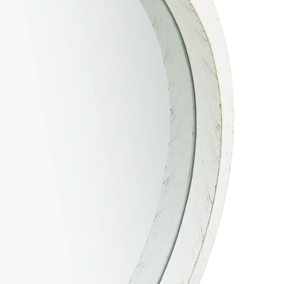 Specchio da Parete con Cinghia 50 cm Bianco | homemem39