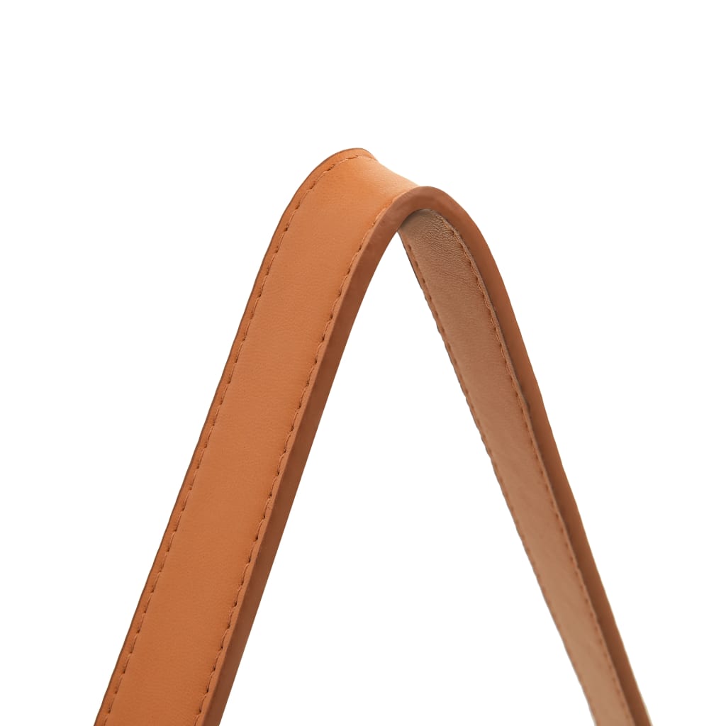 Specchio da Parete con Cinghia 60 cm Argento