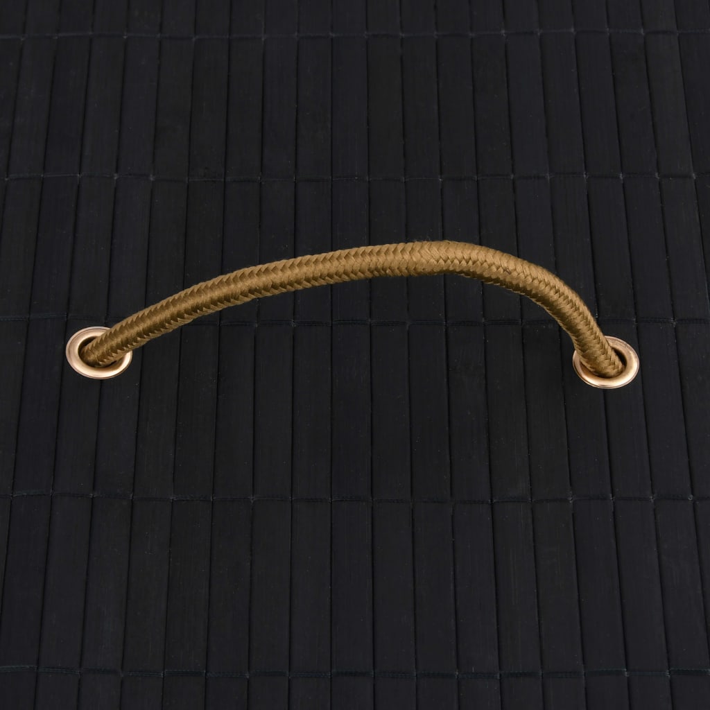 Scatole Portaoggetti 4 pz in Bambù Nere - homemem39