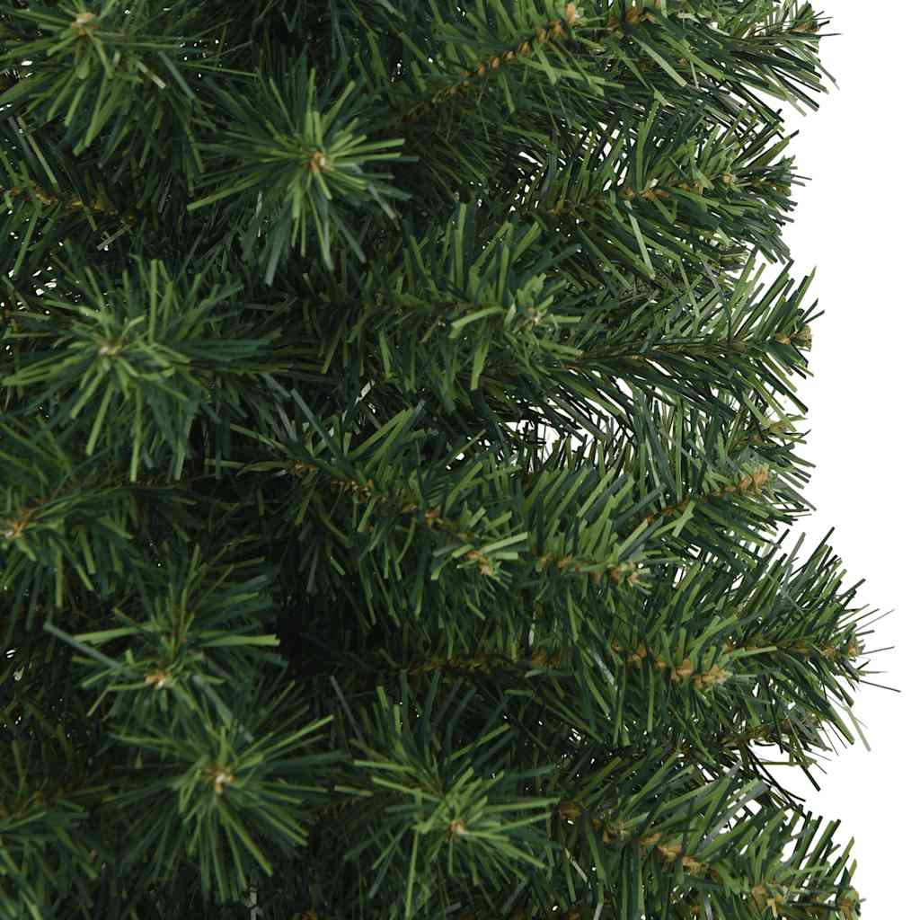 Albero di Natale Artificiale Sottile con Base Verde 210 cm PVC | homemem39