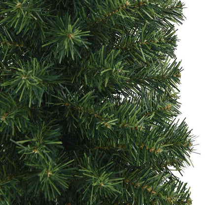 Albero di Natale Artificiale Sottile con Base Verde 210 cm PVC | homemem39