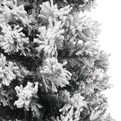 Albero di Natale Artificiale con Neve Fioccata Verde 180 cm PVC