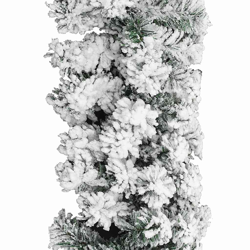 Ghirlanda Natalizia con Neve Verde 10 m in PVC | homemem39