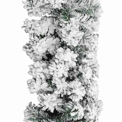 Ghirlanda Natalizia con Neve Verde 10 m in PVC | homemem39