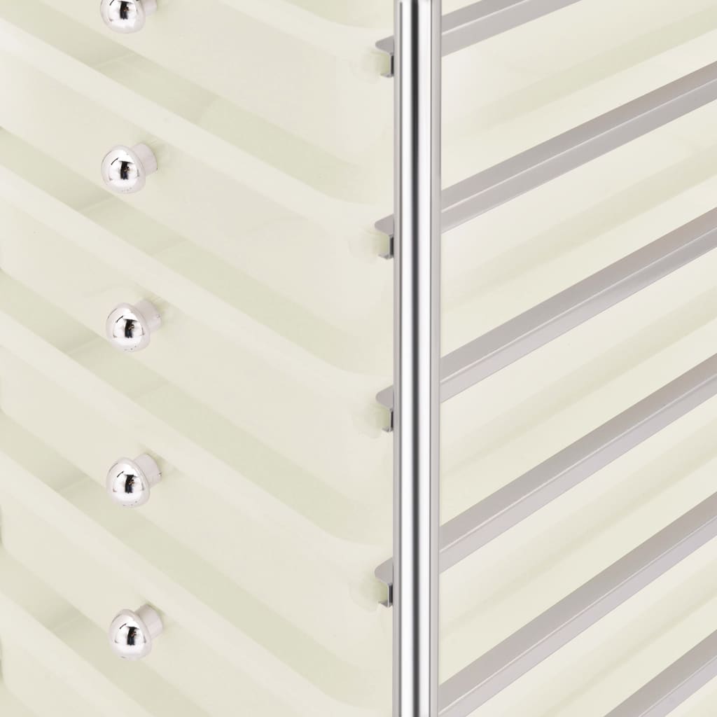 Carrello Portaoggetti Mobile con 10 Cassetti Bianco in Plastica - homemem39