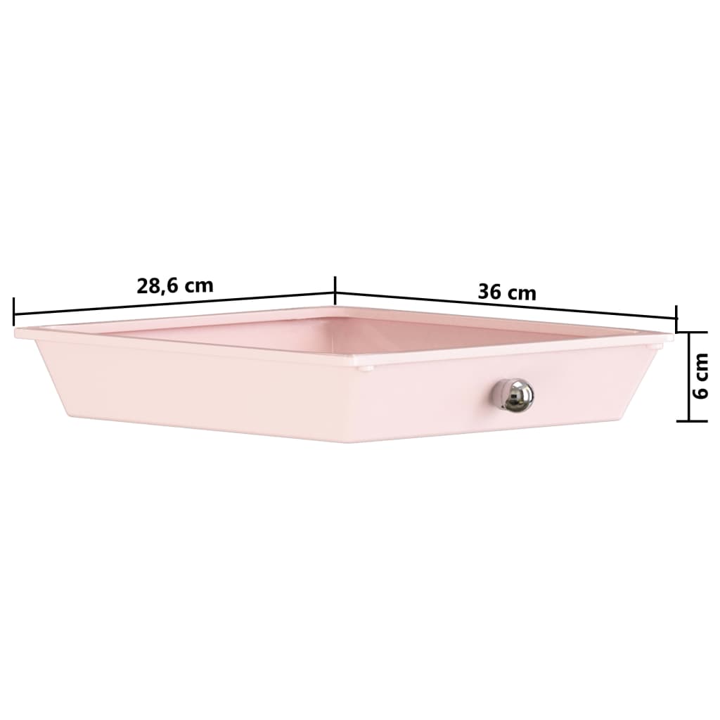 Carrello Portaoggetti con 10 Cassetti Rosa Sfumato in Plastica - homemem39