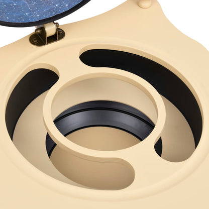 Bar a Globo Portavini Supporto Autoportante in Eucalipto Verde - homemem39