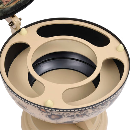 Minibar da Tavola a Globo Supporto per Vini in Eucalipto Bianco - homemem39