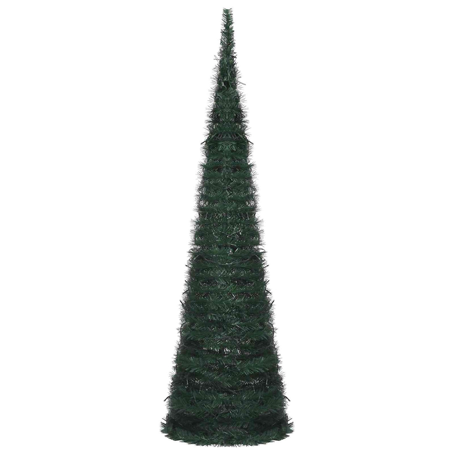 Albero di Natale with LED String Lights Verde 150 x 150 cm PVC