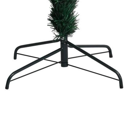 Albero di Natale con Supporto Verde 150 cm in Fibra Ottica